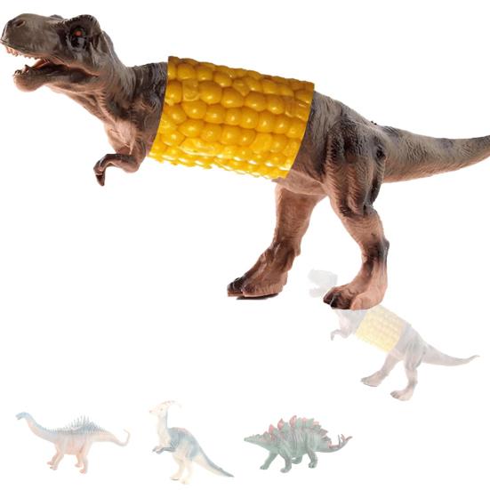 Dinosaur Corn Cob Holders Stainless Steel Corn Forks Reusable Kitchen Gadgets BBQ Picnic Accessories