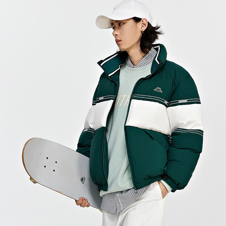 Kappa Down Jackets Unisex Stand Collar Moderate Puffer Jacket K0DZ2YY71D