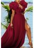 European & American Plus Size Mesh Hem Dress