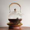 Indoor Tea Brewing & Barbecue Stove Set with Glass Teapot