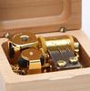 Mini Wooden Music Box, 18 Note Wind Up Music Box with Gold-Plated Movement (Maple, Howl's Moving Castle)