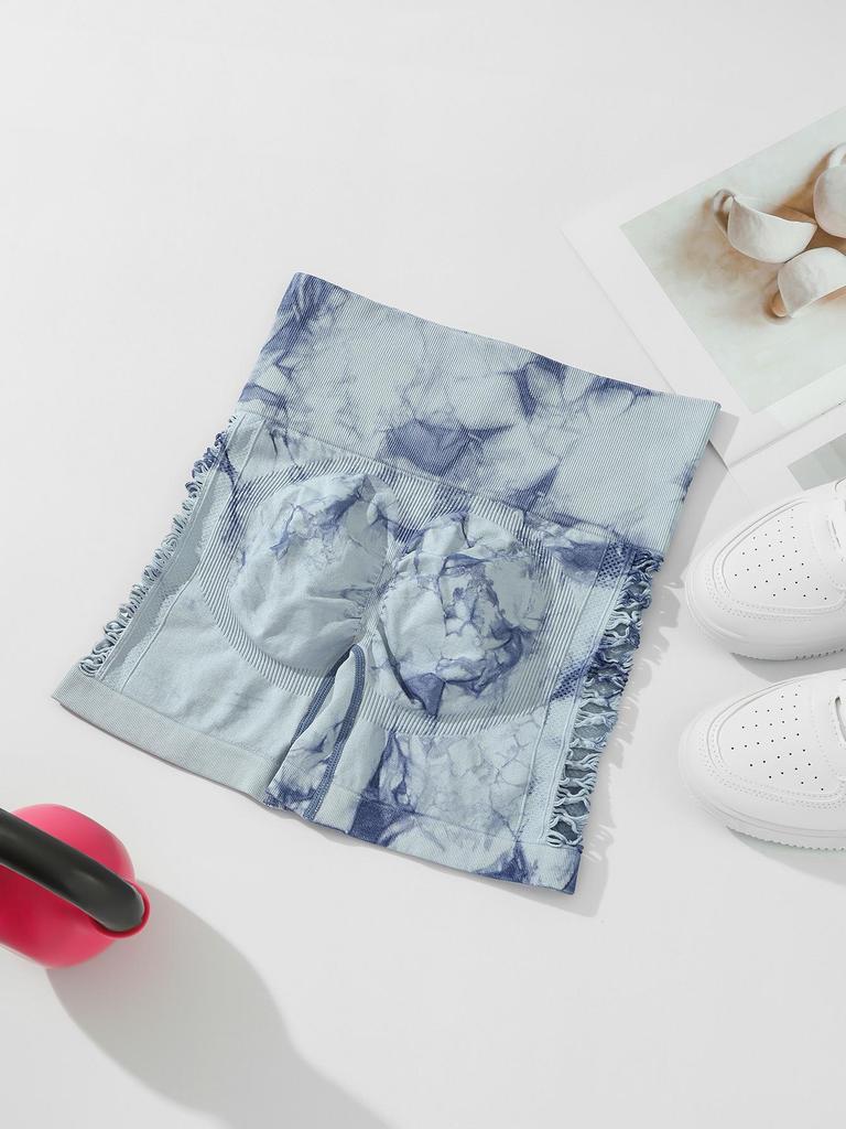 Women's High-Waisted Seamless Butt-Lifting Cutout Yoga Shorts