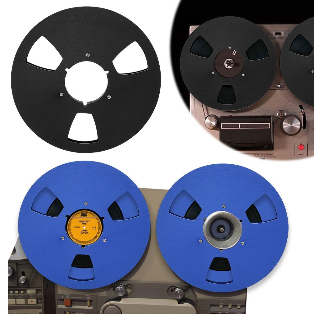 1/4 10.5 Inch Blank Tape Reel Aluminum Alloy Empty Tape Reel Recording Takeup Reel Replacement Opening Machine Part