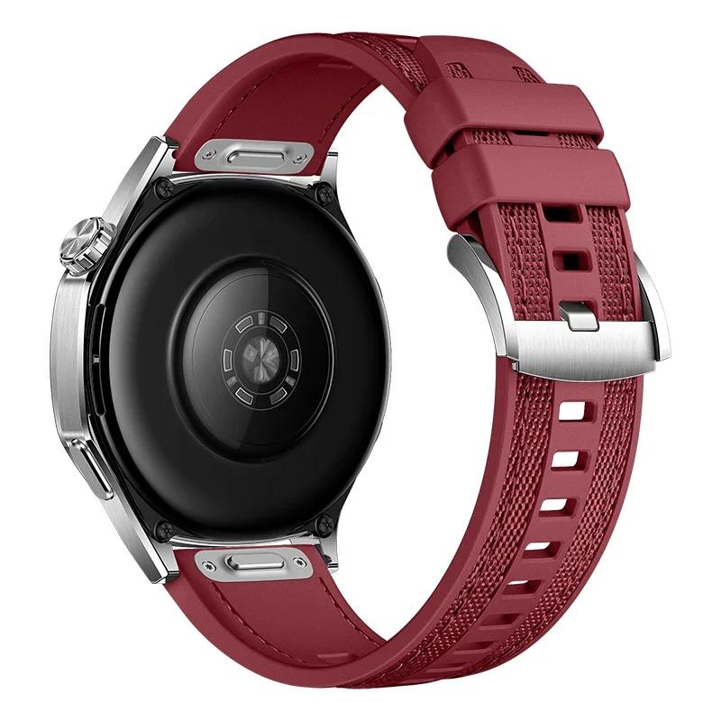 22mm Universal Strap Suitable for Huawei Watch GT6/GT6pro Soft & Durable Silicone Nylon Replacement Wristband for GT5 GT4 46mm