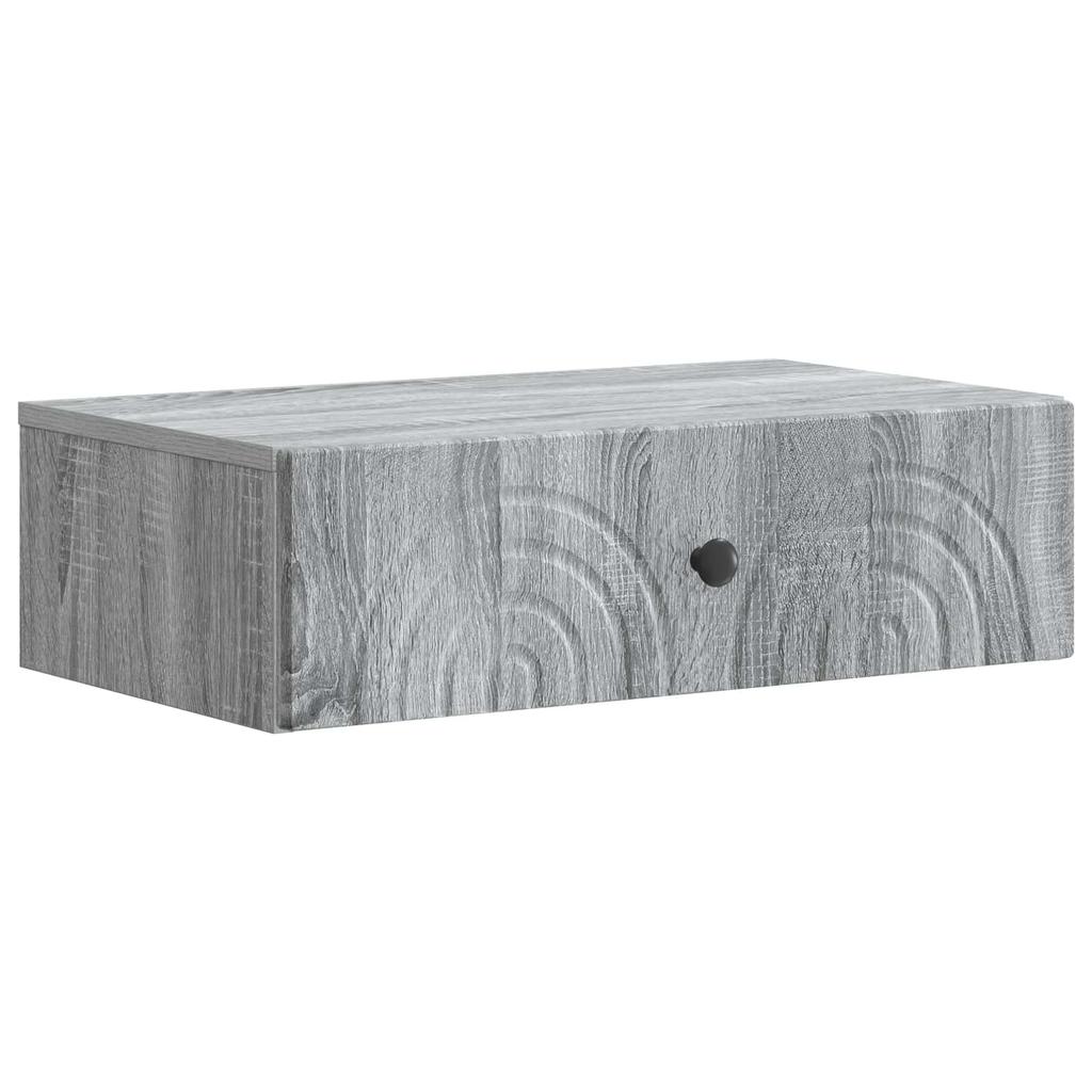 Wall Mounted Side Table Grey Sonoma 59 x 34.5 x 17 cm