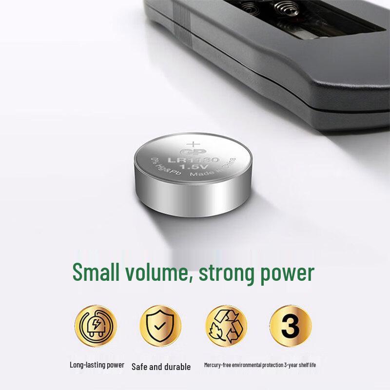 GP LR54/AG10 Button Cell Batteries (10-Pack) CN plug (adapter included)