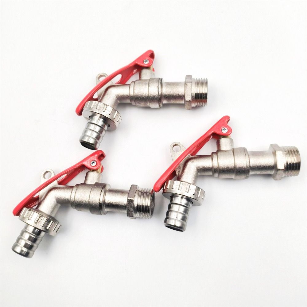 With Lock Water Tank Connector 1/2 Inch 3/4 Inch Thread Water Tap Universal Lockable Faucet