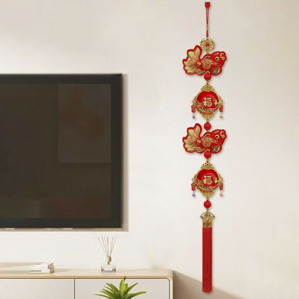 Reusable New Year Ornaments Creative Chinese Knot Hanging Spring Festival Decoration Pendant  Gifts