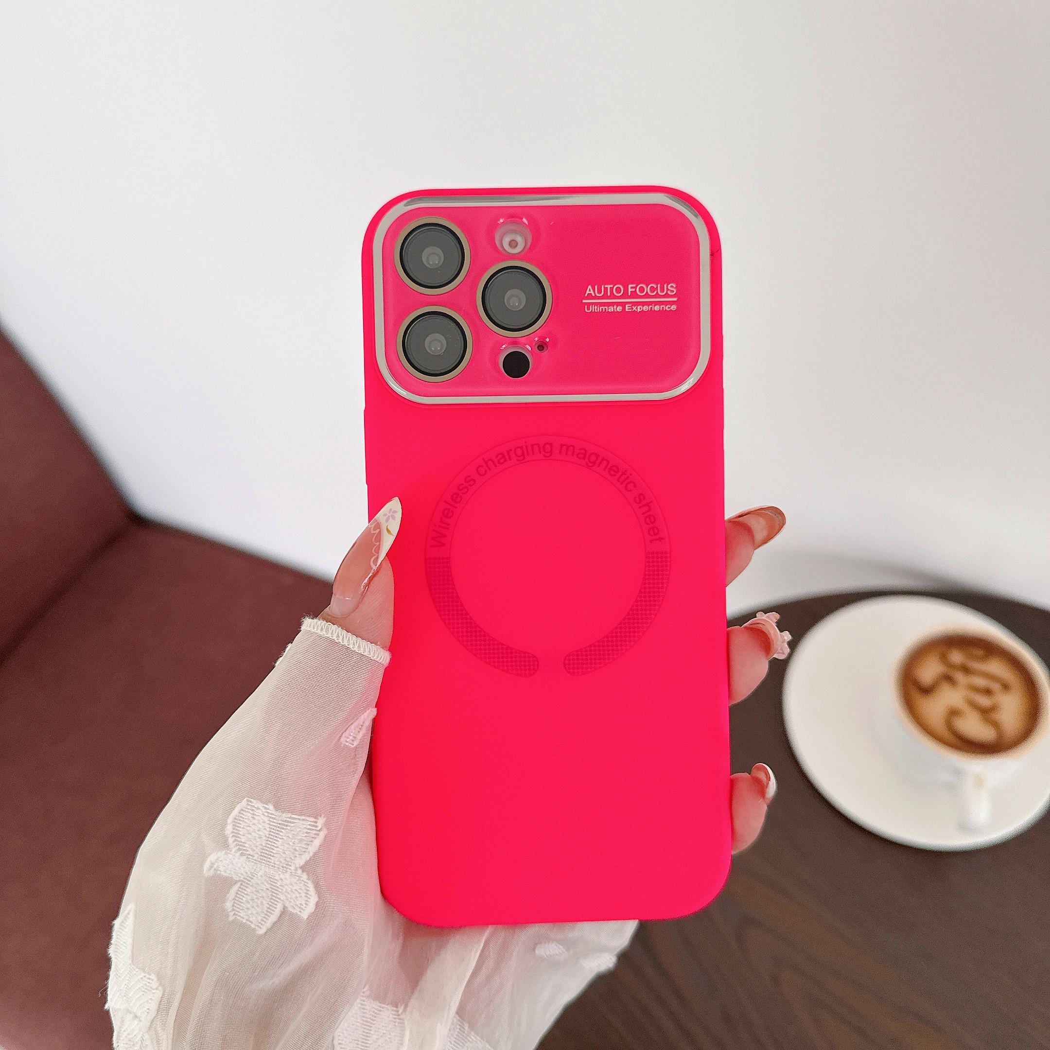 

Большой Оконный Жидкий Силиконовый Магнитный Чехол Для iPhone 16 15 14 13 Pro Max Для Беспроводного Зарядного Устройства Magsafe Матовая Ударопрочная Крышка For iPhone 16