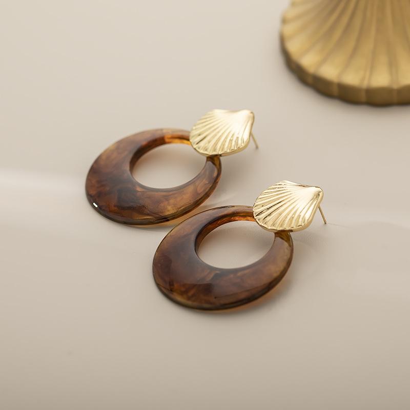 Серьги-подвески в виде ракушек, круглые, преувеличенные, с темпераментом, креативные, высококлассные, преувеличенные клипсы-диски в виде спирали от комаров, без проколов
