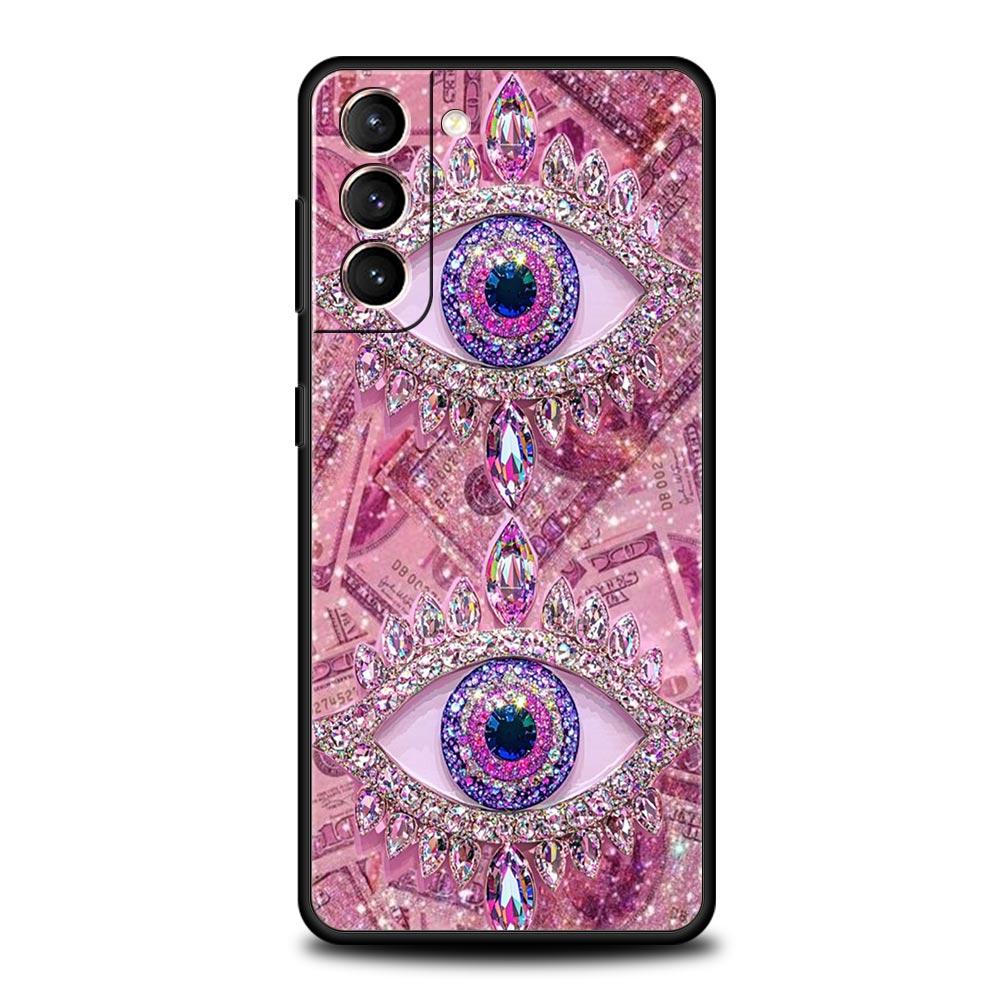 Fashion Eyelashes Eyes Phone Case for Samsung Galaxy S26 S25 S24 S23 S22 S20 S21 FE Ultra S25 Edge Plus 5G Soft TPU Cover Capas