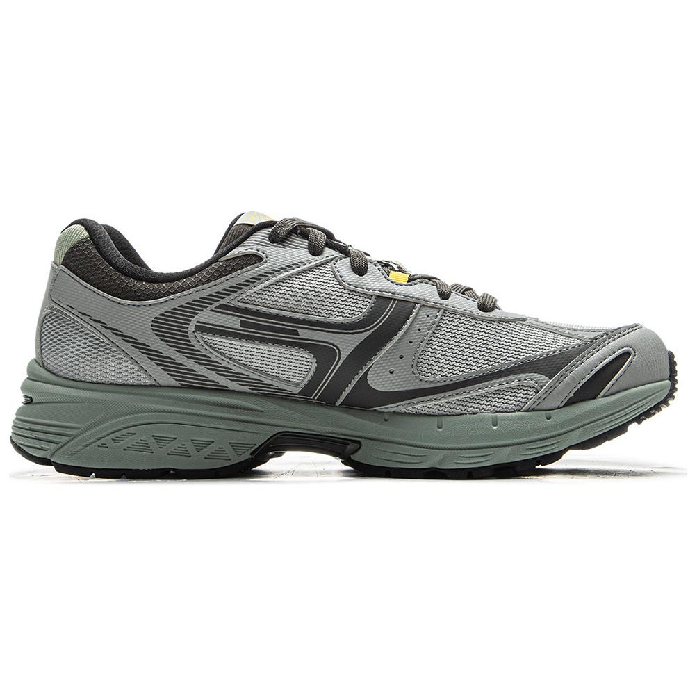 New LiNing Pentium P1000 Low Top Running Shoes Men's Gray Green ARSV039-1