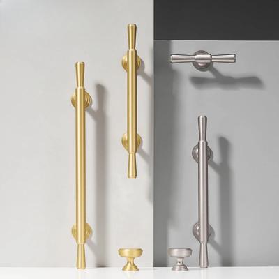 Brass Furniture Handles Modern Simple Matt Silver Brass Cupboard Wardrobe Dresser Shoe Box Drawer Cabinet Knobs Pulls