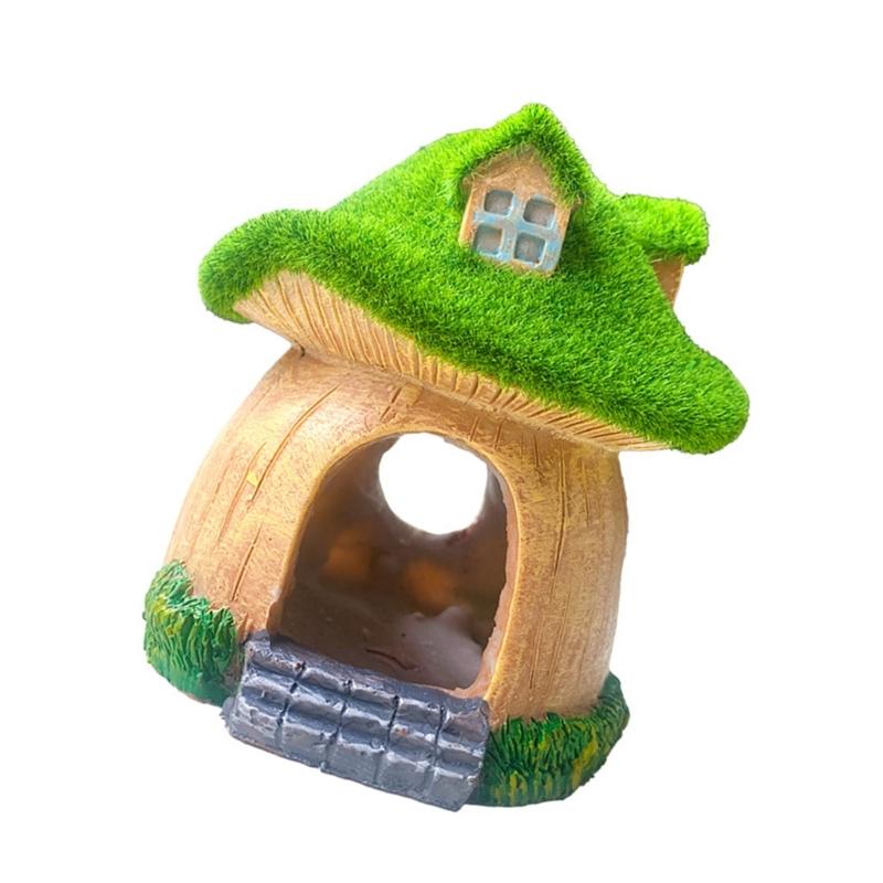 Simulations Bonsais Craft Landscape for Aquariums DIY Realistic Mushroom House X3UC