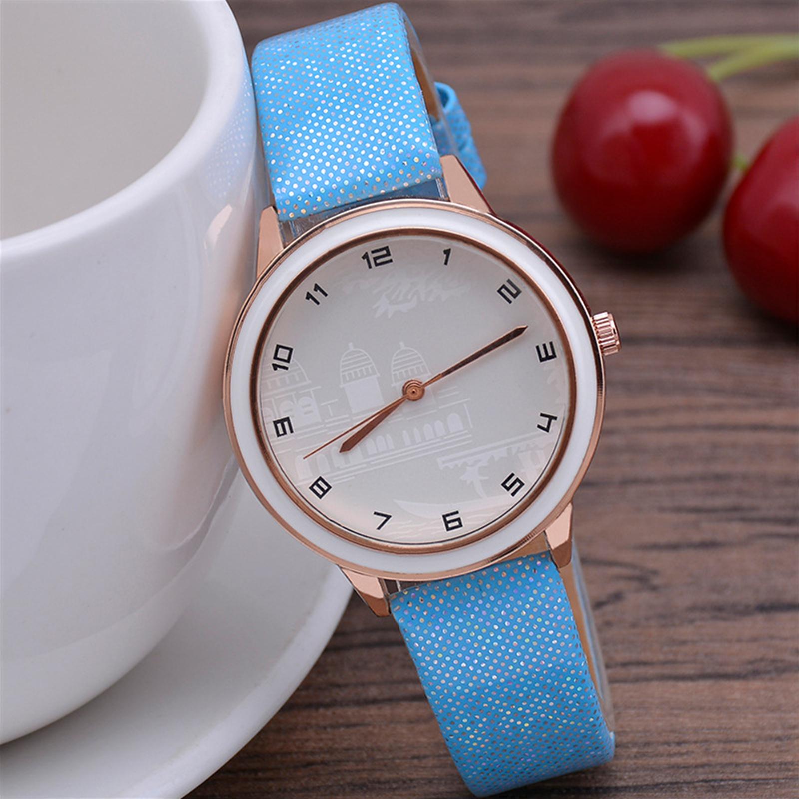 

Женские модные кожаные часы One Size