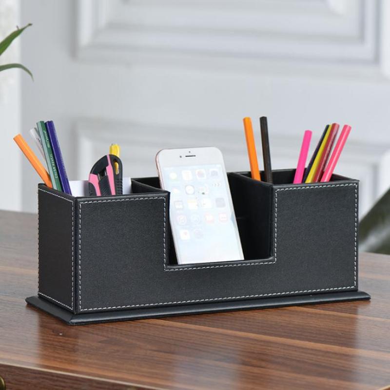 Multifunctional Leather Office Supplies Pen Holderbuy at a low prices
