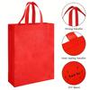 5pcs Non Woven Tote Bags with Handles 9.8x13.8 Inches Large Reusable Gift Bag Foldable Grocery Bags for Shopping Birthday JXB