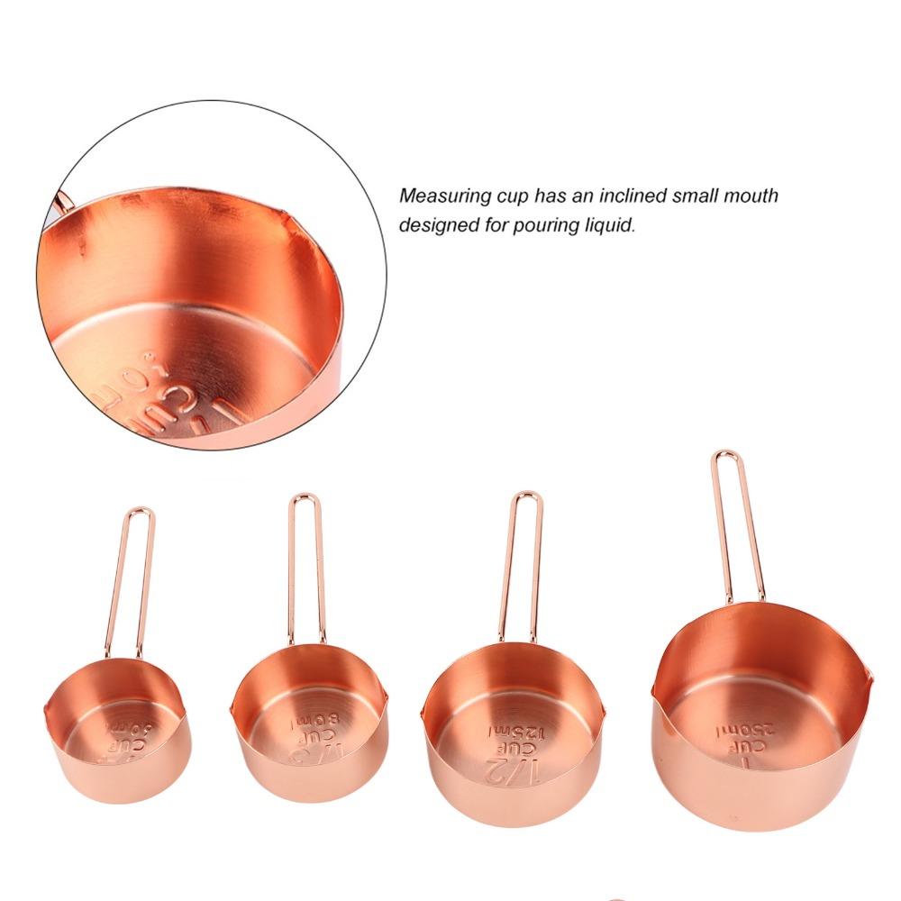 Stainless Steel Measuring Spoons Set Rose Gold Gold Baking Measuring Set  Dry Ingredients