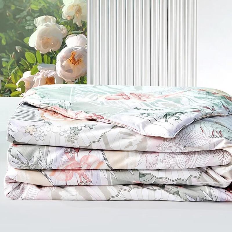 FUANNA Antibacterial Tussah Silk Summer Quilt