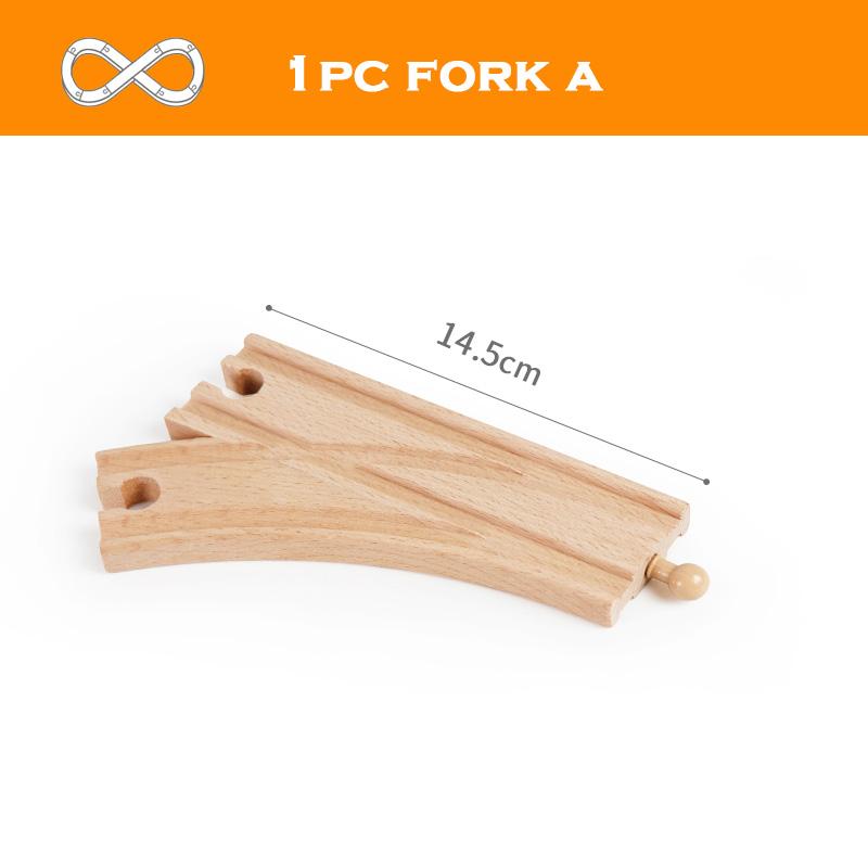 All Kinds Wooden Track Accessories Beech Wood Railway Train Track Toys Fit for Biro All Brands Wooden Tracks Toys for Kids Gifts