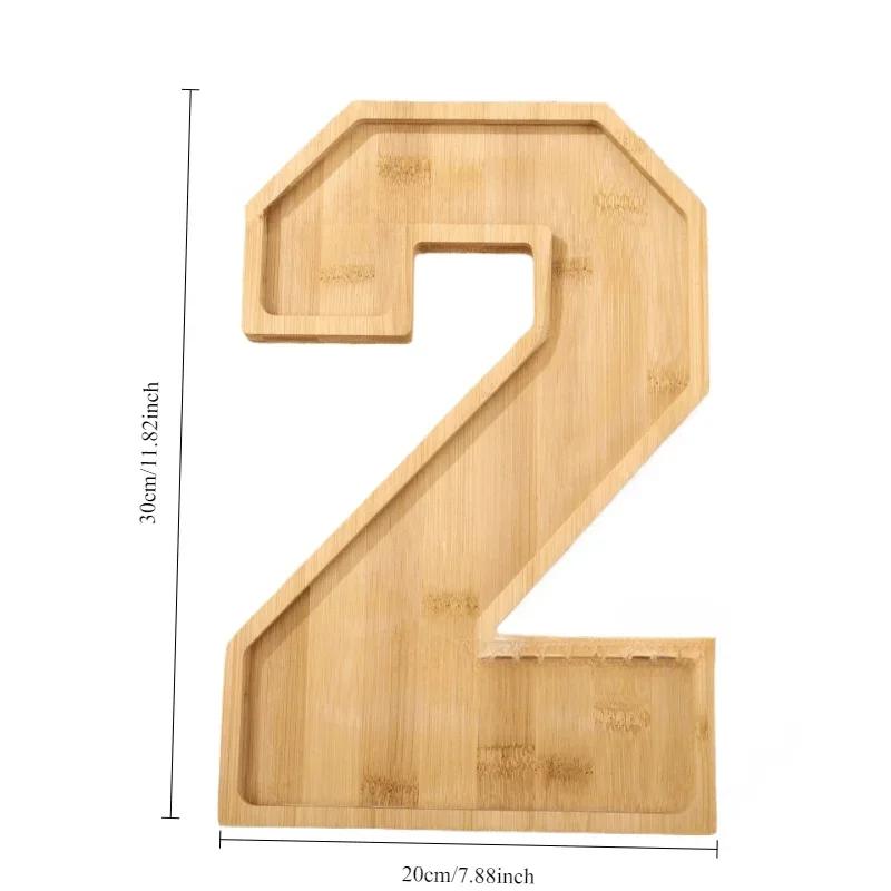 1 Pcs Digital Tray Fruit Cheese Platter Vegetable Food Plate Party Supplies Cooked Food Plate Home Decoration Crafts Xmas Gift