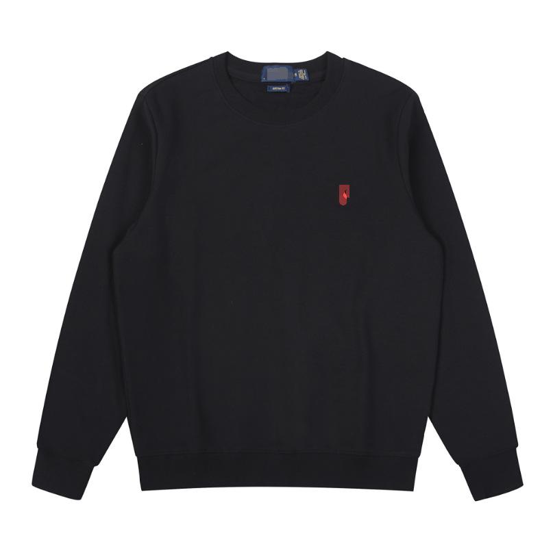 Men's Slim Fit Pure Cotton Long Sleeve Polo with Horse Embroidery