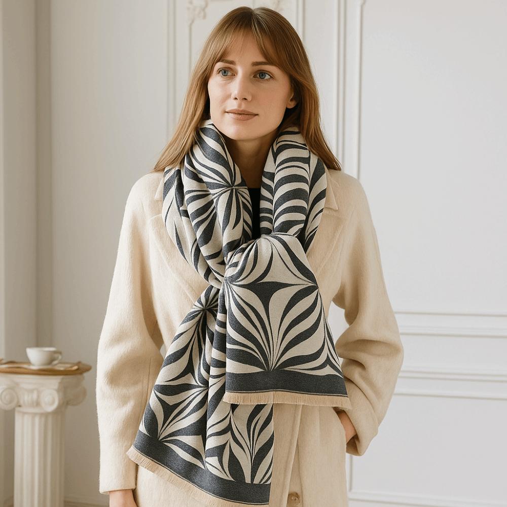Versatile Imitation Cashmere Scarf Warm Jacquard Shawls  Winter Season Women Fashion Accessory