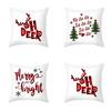 Festive Christmas Pillow Case Cushion Cover Featuring Adorable Reindeer Design