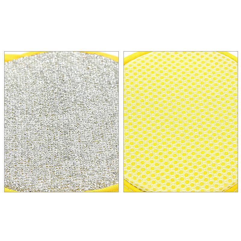 5Pcs Double Side Dishwashing Sponge Dish Washing Brush Pan Pot Dish Wash Sponges Household Cleaning Kitchen Tools