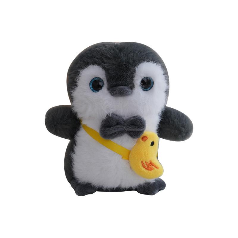 Cute Penguin Plush Toy Bag Charm With Detachable Hook For Travel And Gifts