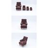 Realistic 1/12 Scale Dollhouses Sofa Set Soft Cloth Cover Simple Couch Model Furniture Accessory