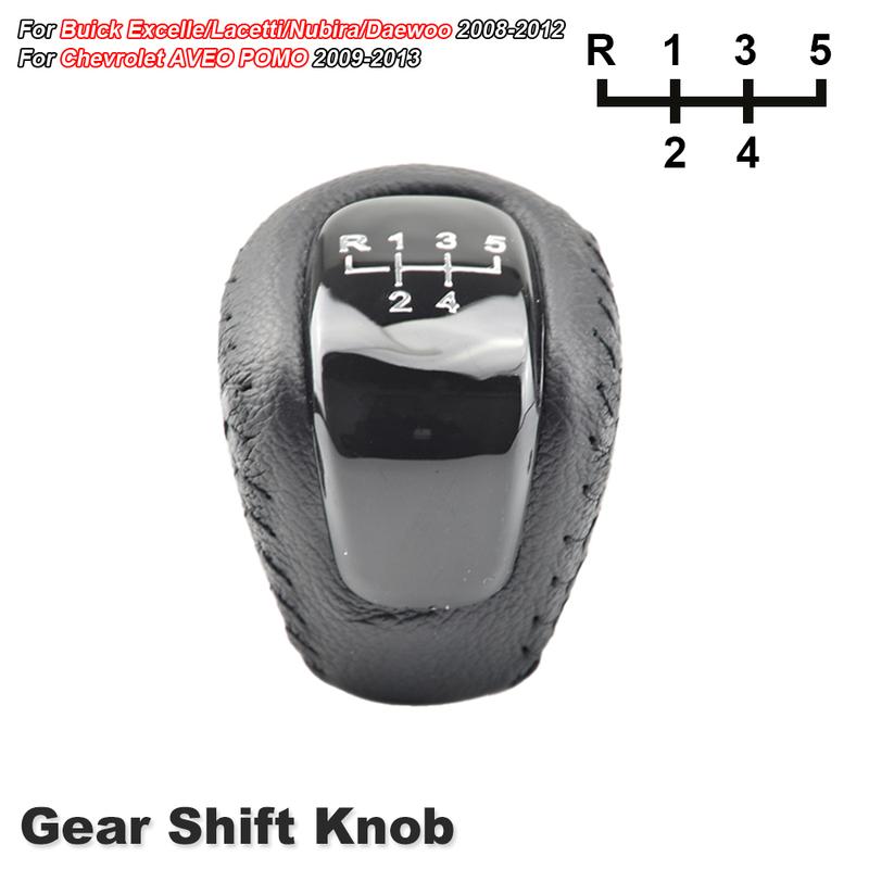 Manual Gear Shift Knob Shifter Lever Head For Chevrolet AVEO POMO 09-13 For Buick Excelle Lacetti Nubira Daewoo 08-12 5-Speed