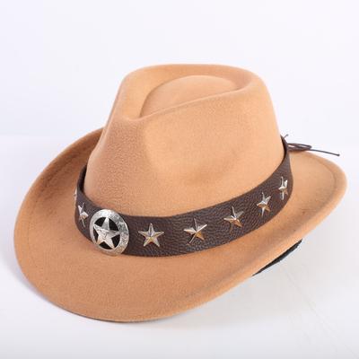 Popular sombrero de vaquero occidental lindo para moda infantil, sombrero de jazz para niños de rancho para exteriores