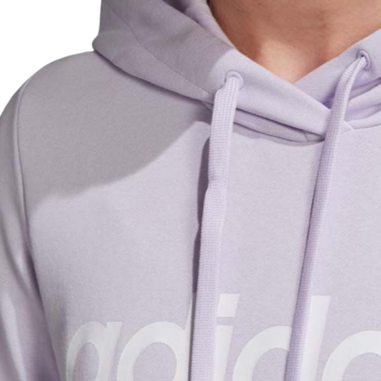 Adidas Letter Print Design Casual Hoodie Women Hoodies Purple FM6438