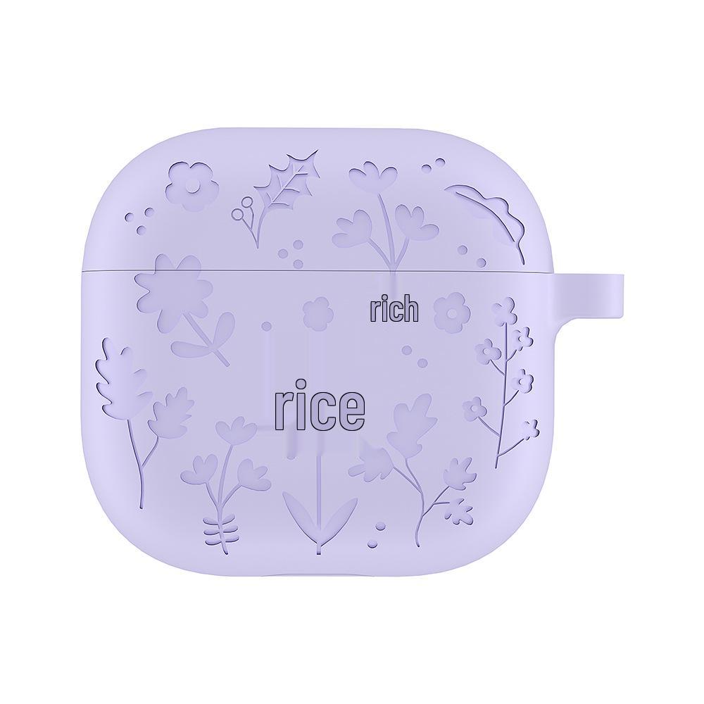 Solid Color Silicone Protective Cover for Apple AirPods 4th Gen