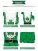 Clover St. St. Patrick's Day Kleid mit asymmetrischen Ärmeln und digital bedrucktem Rock für Damen