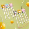 M-1 Pair Cartoon Animal Head Chopsticks Children Eating Training Chopsticks Baby Safty Learning Chopsticks Reusable Tableware