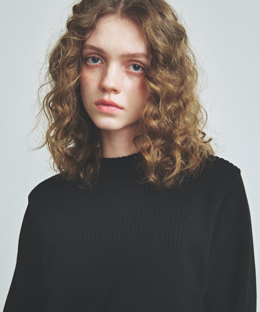KNITTED (W) Minimal And Round Knit Black