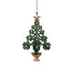 Matte Green Gradient Snowflake Christmas Tree Ornament PET Acrylic Hanging Decor Holiday Home Decoration