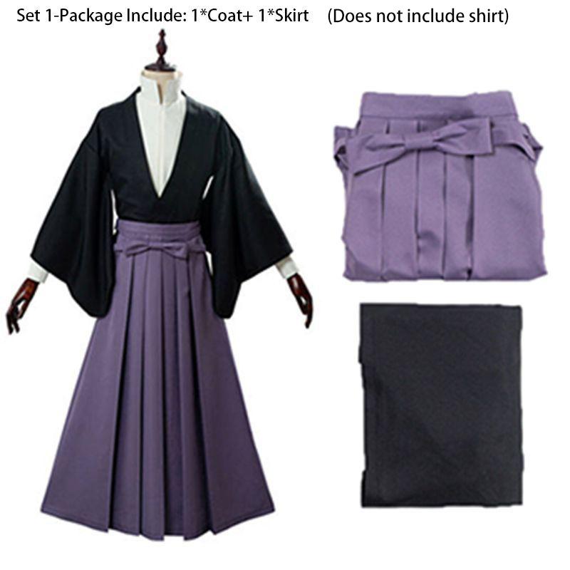 

Костюм для косплея Туалетный Ханако-кун Цукаса Юги Кимоно Рубашка Наряд Шляпа Набор Set1-2pcs(Tops+Skirt),L