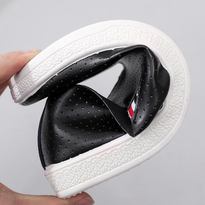 2025 autumn student shoes women's breathable mesh white shoes one pedal leather wear-resistant low-top lazy shoes