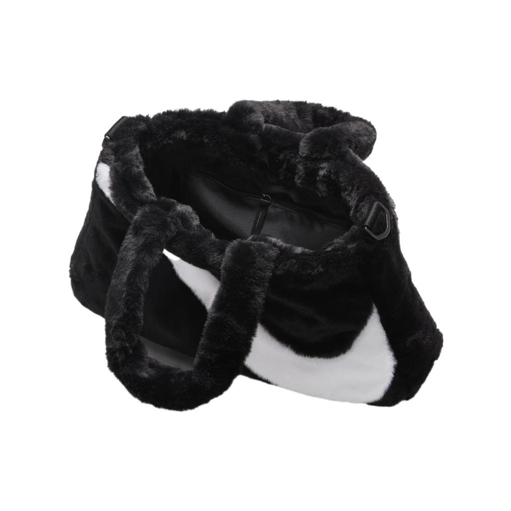 Nová sportovní taška Nike Sportswear z umělé kožešiny 10L Černá FB3050-010