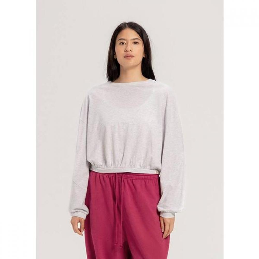 Budhi Mudra Diagonal Long Sleeve Melange Grey  B61002atl21 C02 Melange Grey/M