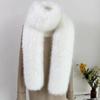 Long Plush Neck Warmer Solid Color Fluffy Long Scarf Fashion Imitation Mink Fur Scarf  Winter