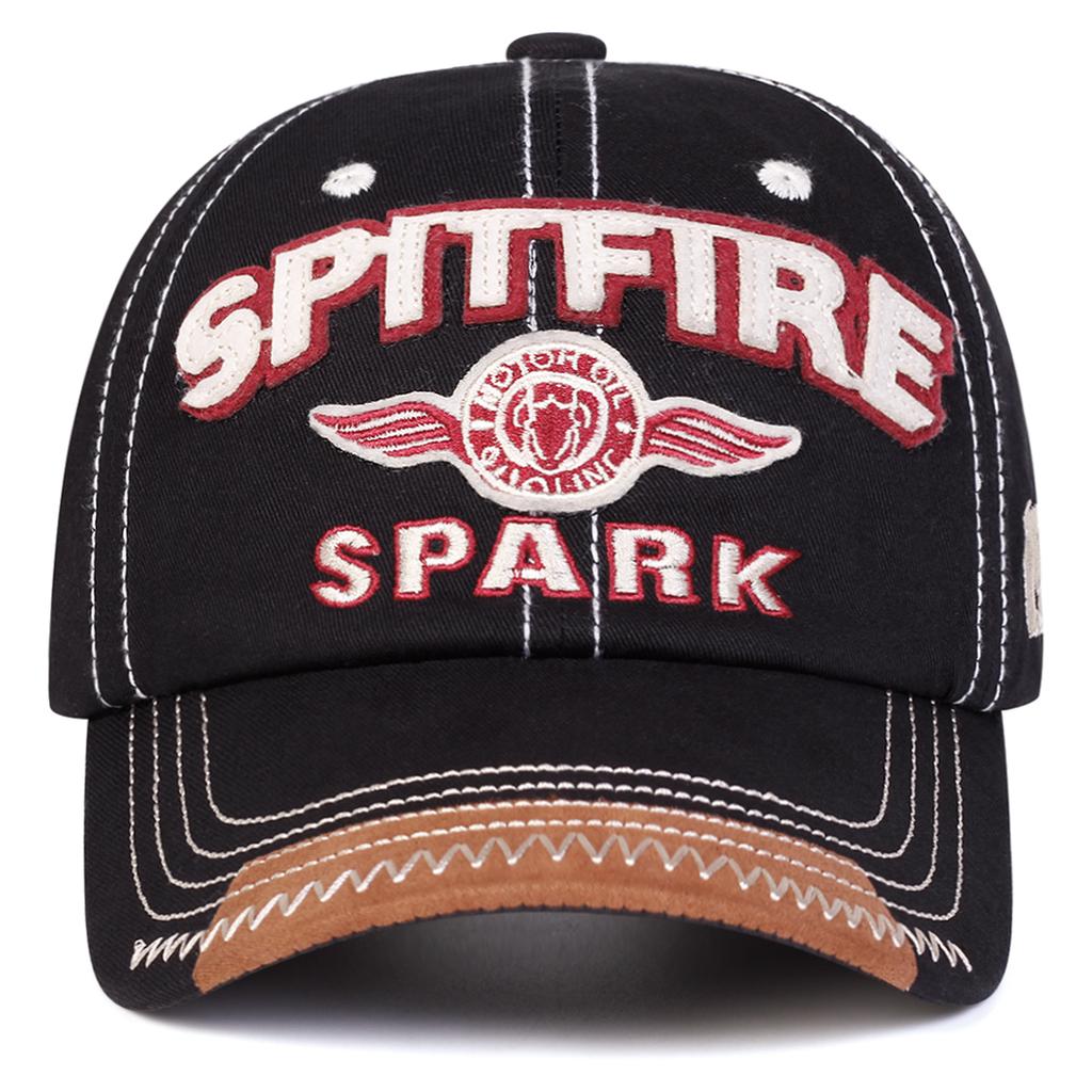 Men's Letter SPITFIRE SPARK Baseball Cap Retro Fashion Casual Sports Hat Adjustable Cotton Hip-hop Hats Travel Caps