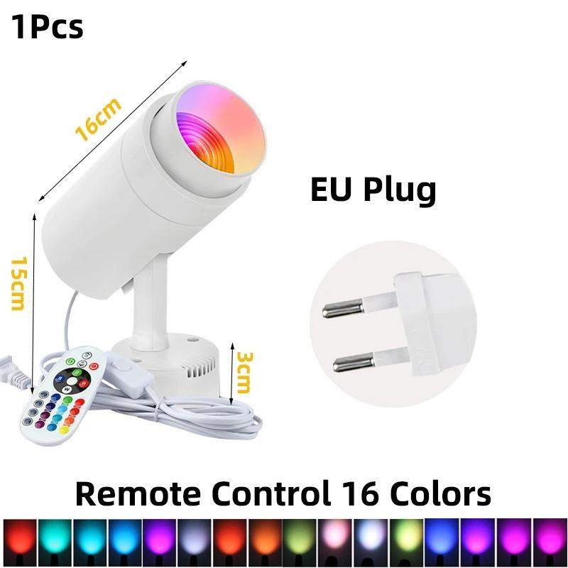 LED Spots Light RGB Multi Colors Neon Indoor Atmosphere Aluminum Lamps Party Wedding Decor Colourful Stage Ceiling SpotLighting