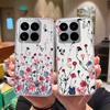 Cute Flower Case For Xiaomi 15 Pro Ultra Clear Soft Silicone Protective Bumper Cover For Xiaomi15Pro 15Ultra Anti Scratch Fundas