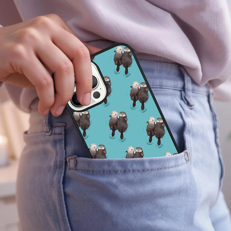 

Sea Otter Animal Phone Case For iPhone 17 Air 15 16e 14 13 Pro Max Coque 12 11 Pro Max PLUS cover iPhone 13pro