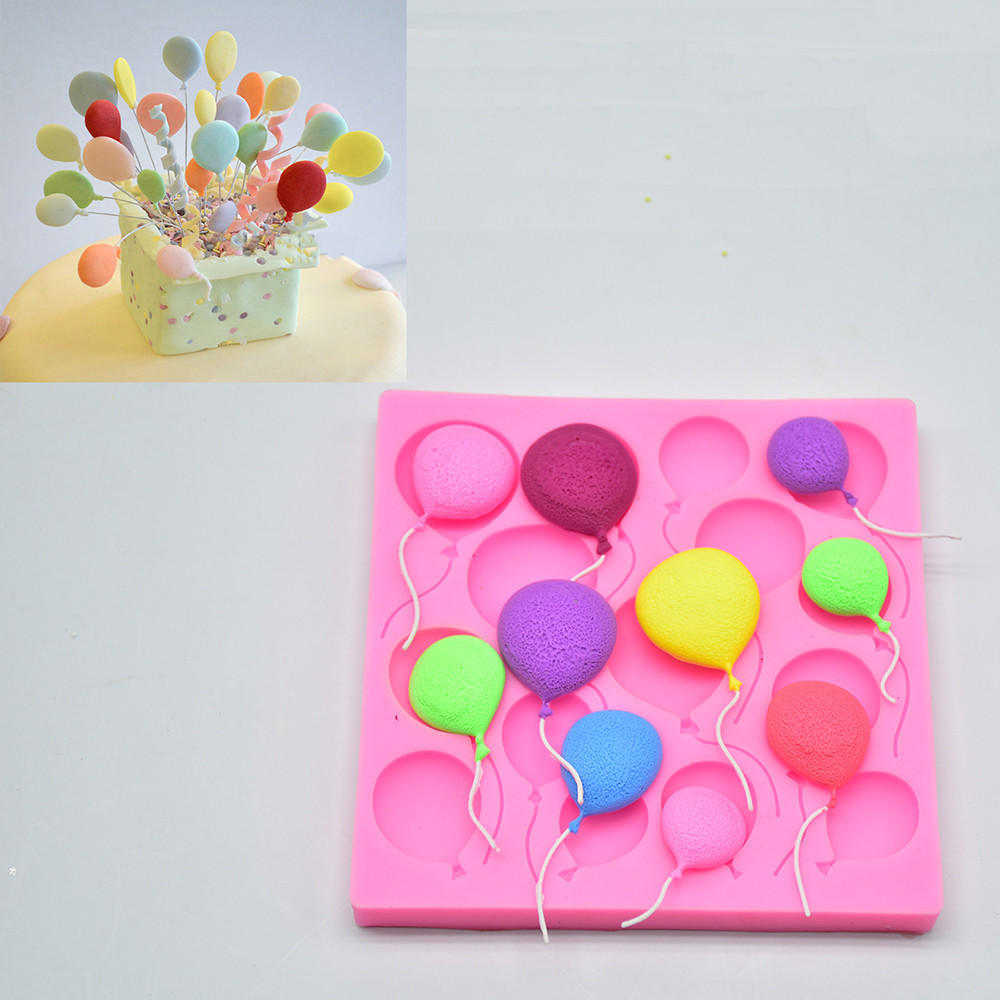 Silicone Balloons Fondant Cake Sugarcraft Chocolate Decorating Mold Baking Tools