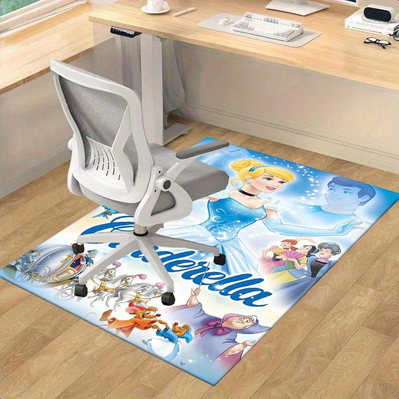 

1pc,Cinderella Princess Blue Home Office Chair Rug Outdoor Carpet Gift DecorationH091 60cm by 90cm
